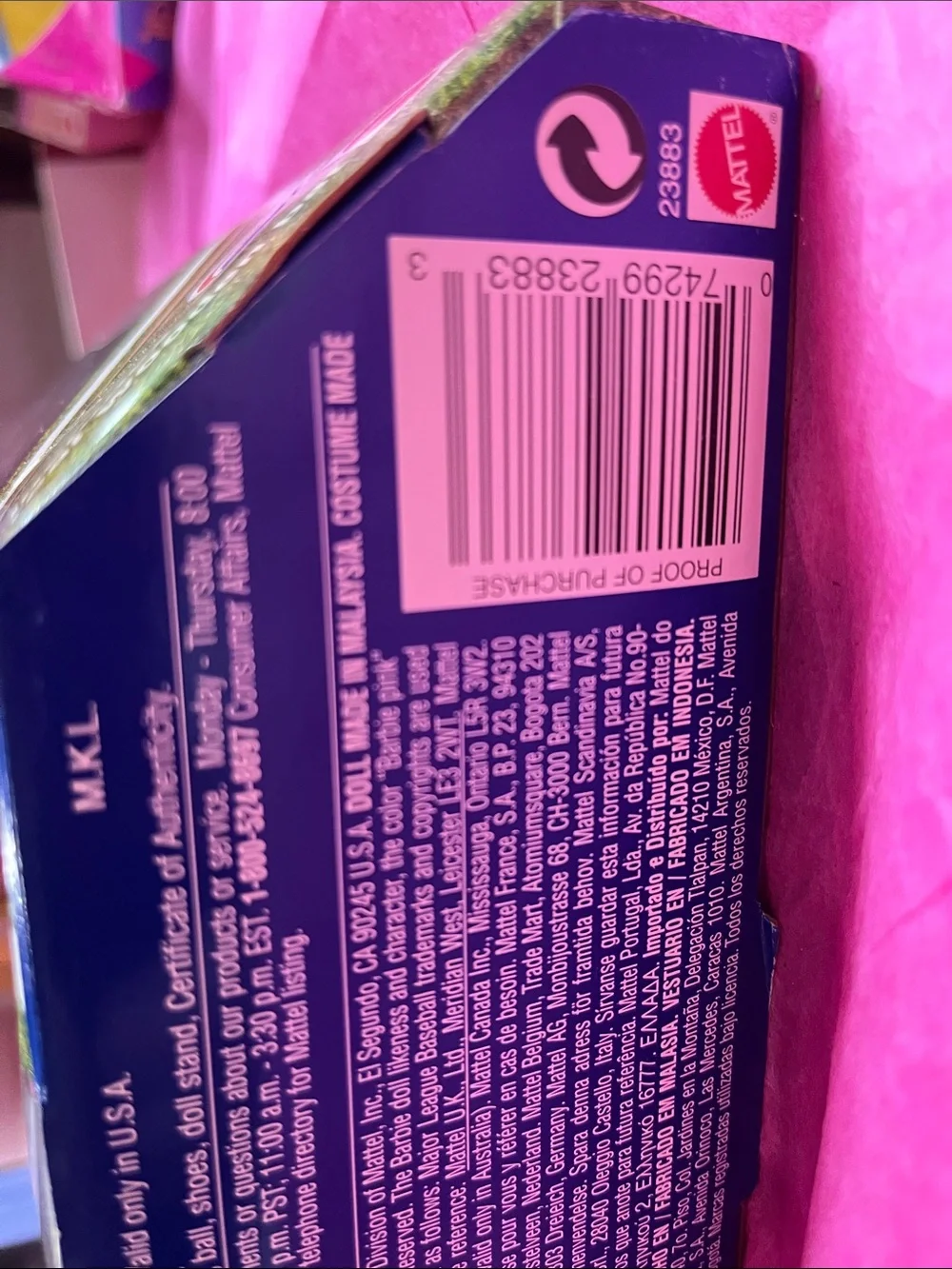 1999 Chicago Cubs Collector Edition Barbie doll by Mattel NRFB